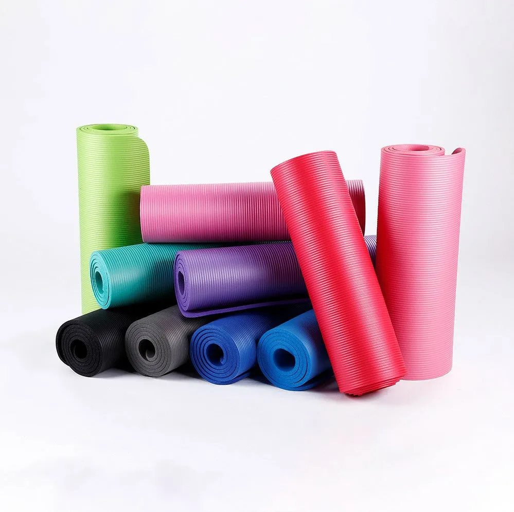 10mm Yoga Mat Soft Non-Slip Exercise Pad with Free Carry bag