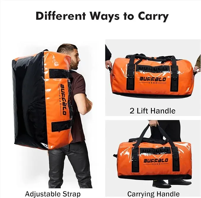 120L Waterproof Duffel Dry Bag With Waterproof Zipper