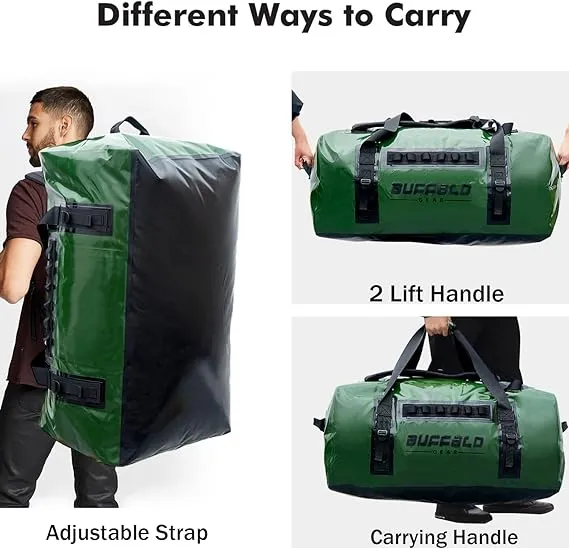 120L Waterproof Duffel Dry Bag With Waterproof Zipper