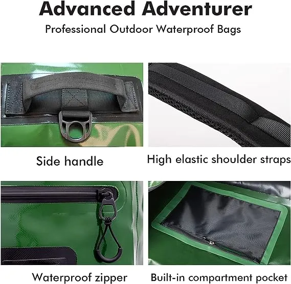 120L Waterproof Duffel Dry Bag With Waterproof Zipper