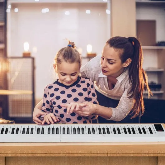 2 in 1 Attachable Digital Piano Keyboard 88/44 Touch sensitive Key w/ MIDI-Black