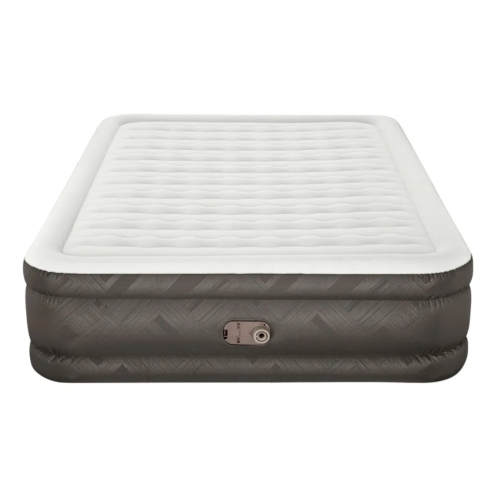 46 CM Thickness Air Bed Inflatable Mattress with Built in Pump - Queen Size