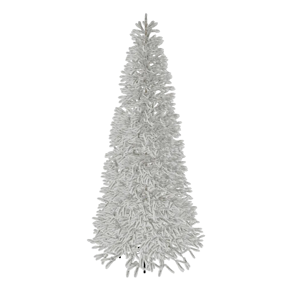 6.5' Queen Flock® Slim Artificial Christmas Tree With 500 Warm White LED Lights