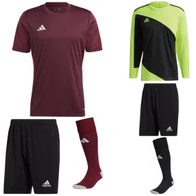 ADIDAS TABELA 23 SS KIT BUNDLE TEAM MAROON 2 WHITE