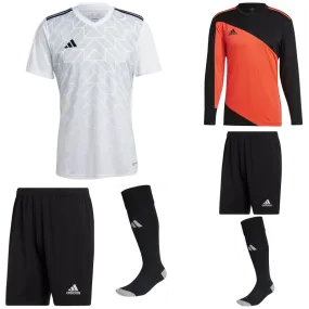 ADIDAS TEAM ICON 23 SS KIT BUNDLE WHITE