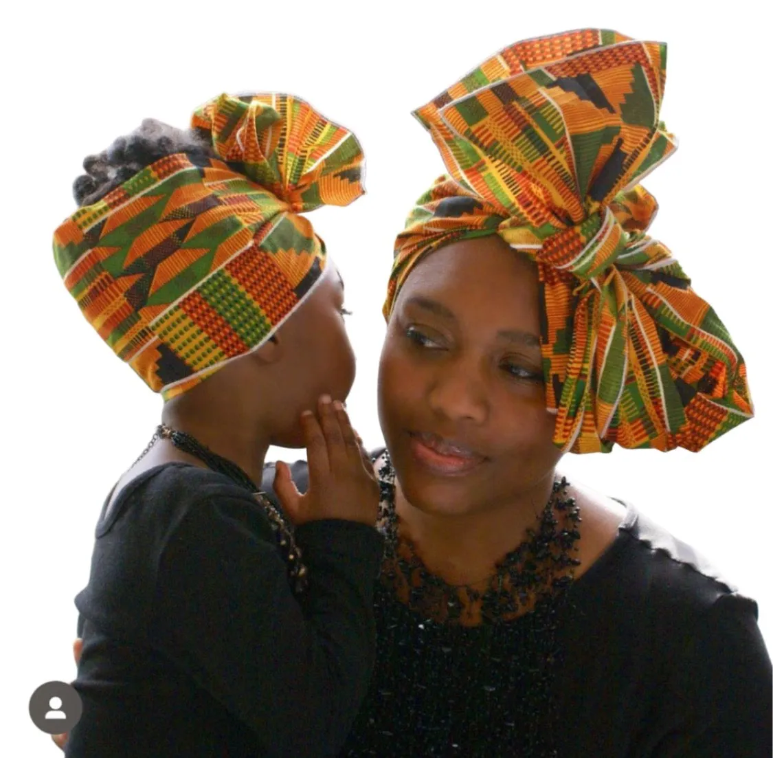 African Kente Mommy and Me Headwrap