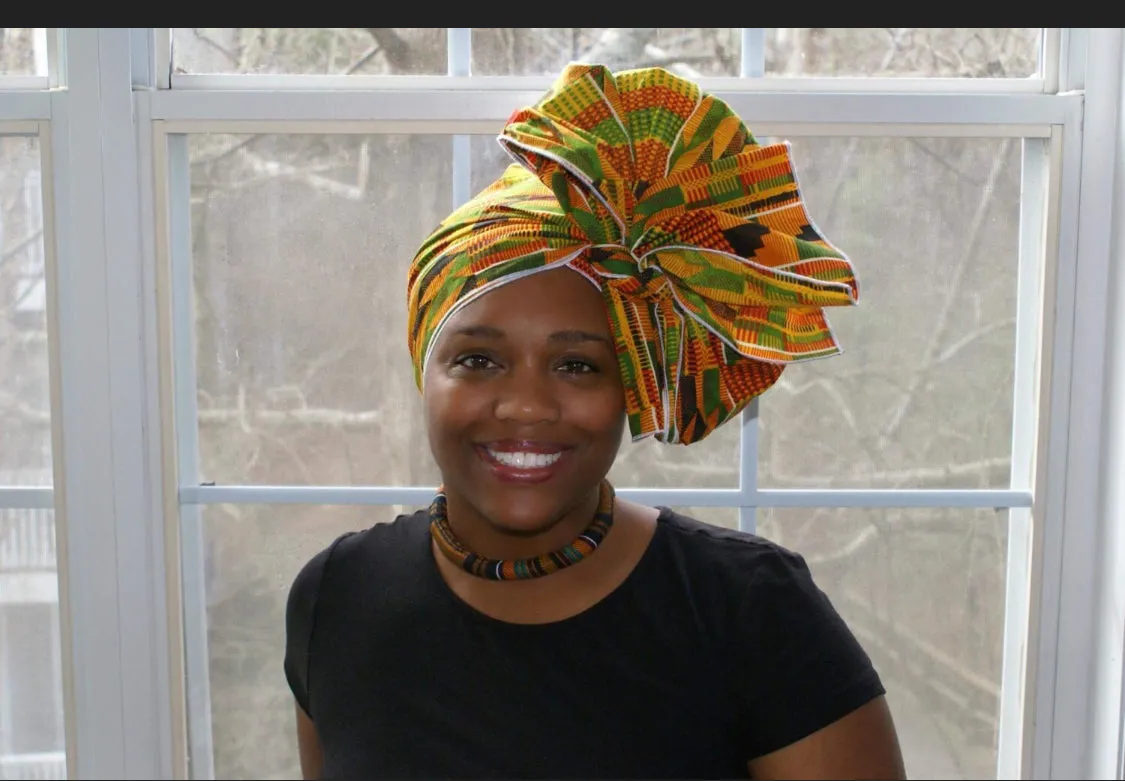 African Kente Mommy and Me Headwrap