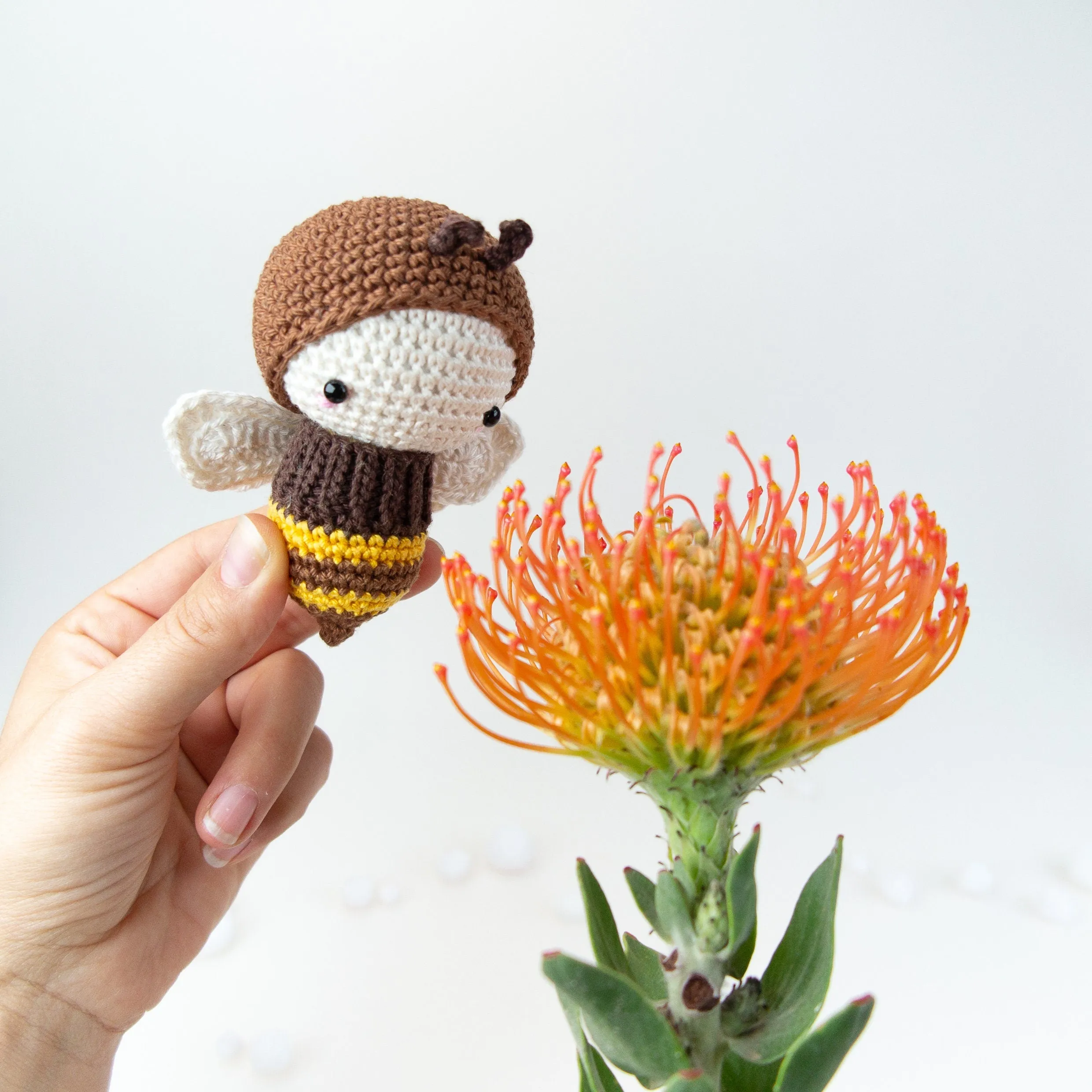 Amigurumi Crochet Kit . Bee Lifecycle Playset