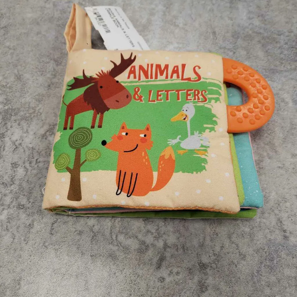 ANIMALS & LETTERS CRINKLE BOOK