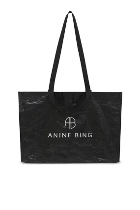 Anine Bing - Dawson Sport Tote in Black Shine