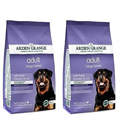 Arden Grange 2 Bag Deal (2 x 12kg) Adult Dog Large Breed Fresh Chicken & Rice