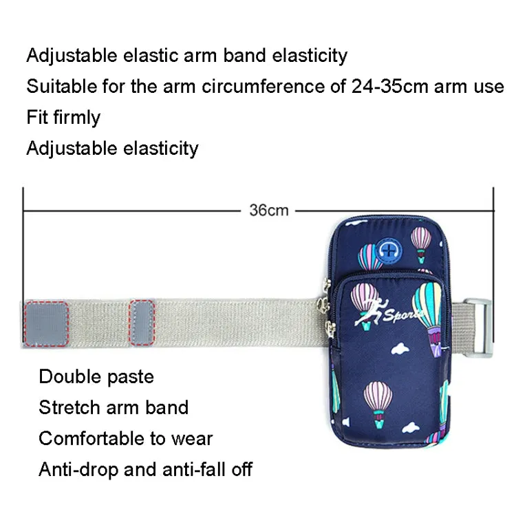 B081 Large Running Phone Arm Bag Outdoor Sports Fitness Bag(Purple)