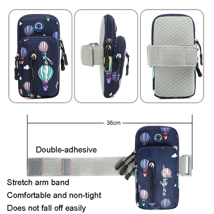 B089 Small Outdoor Sports Mobile Phone Arm Bag Riding Mountaineering Fitness Mobile Phone Case(Purple)