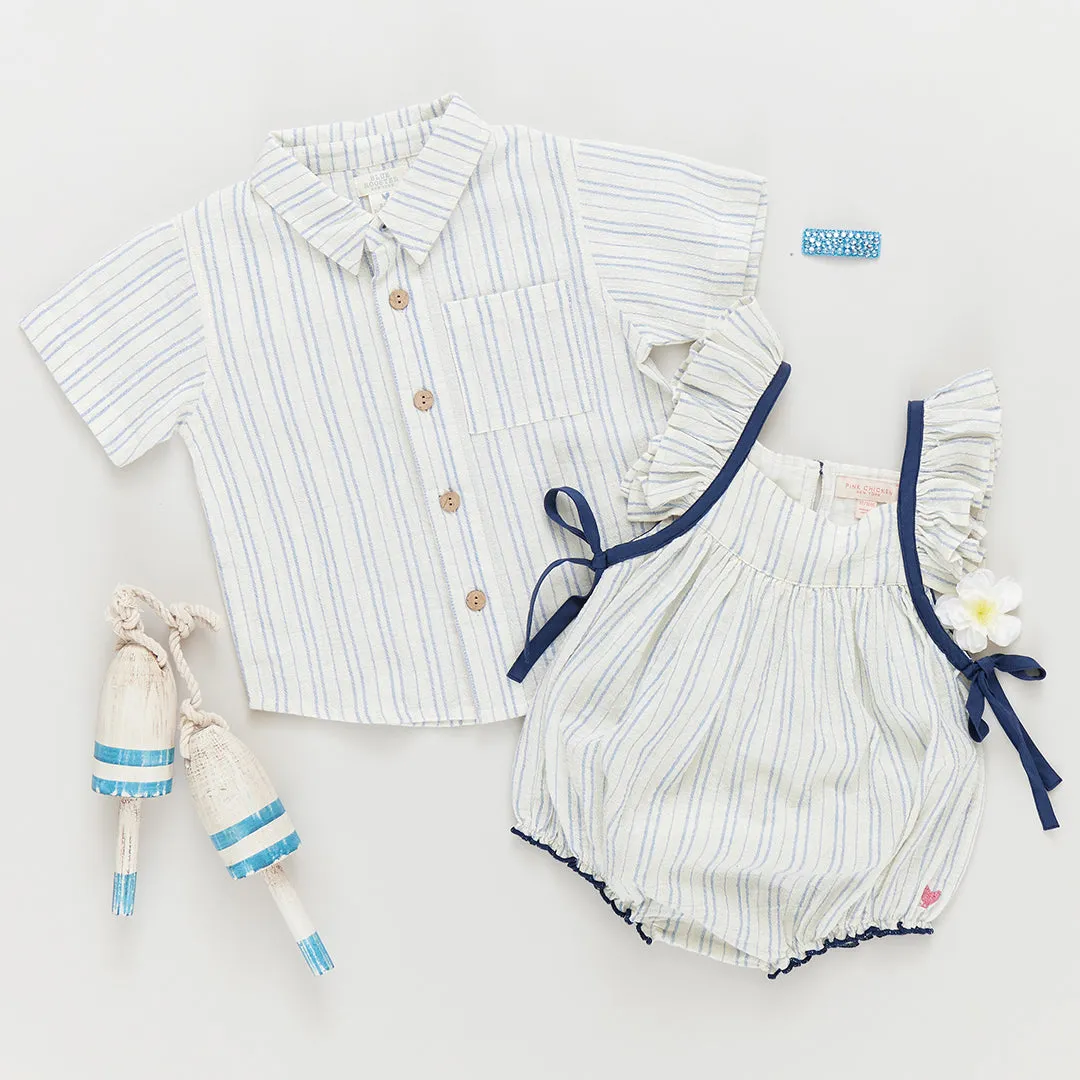 Baby Girls Ailee Bubble - Riviera Stripe