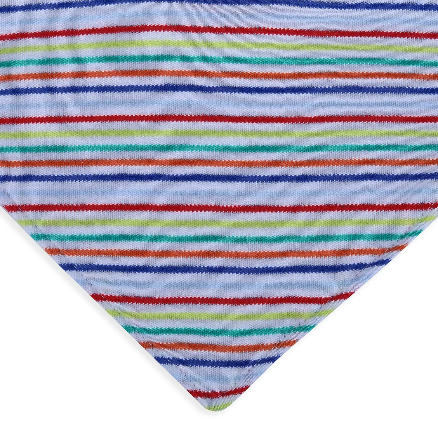 Baby Moo Just Like Mommy Daddy Cotton 3 Pack Bandana Bibs - Multicolour