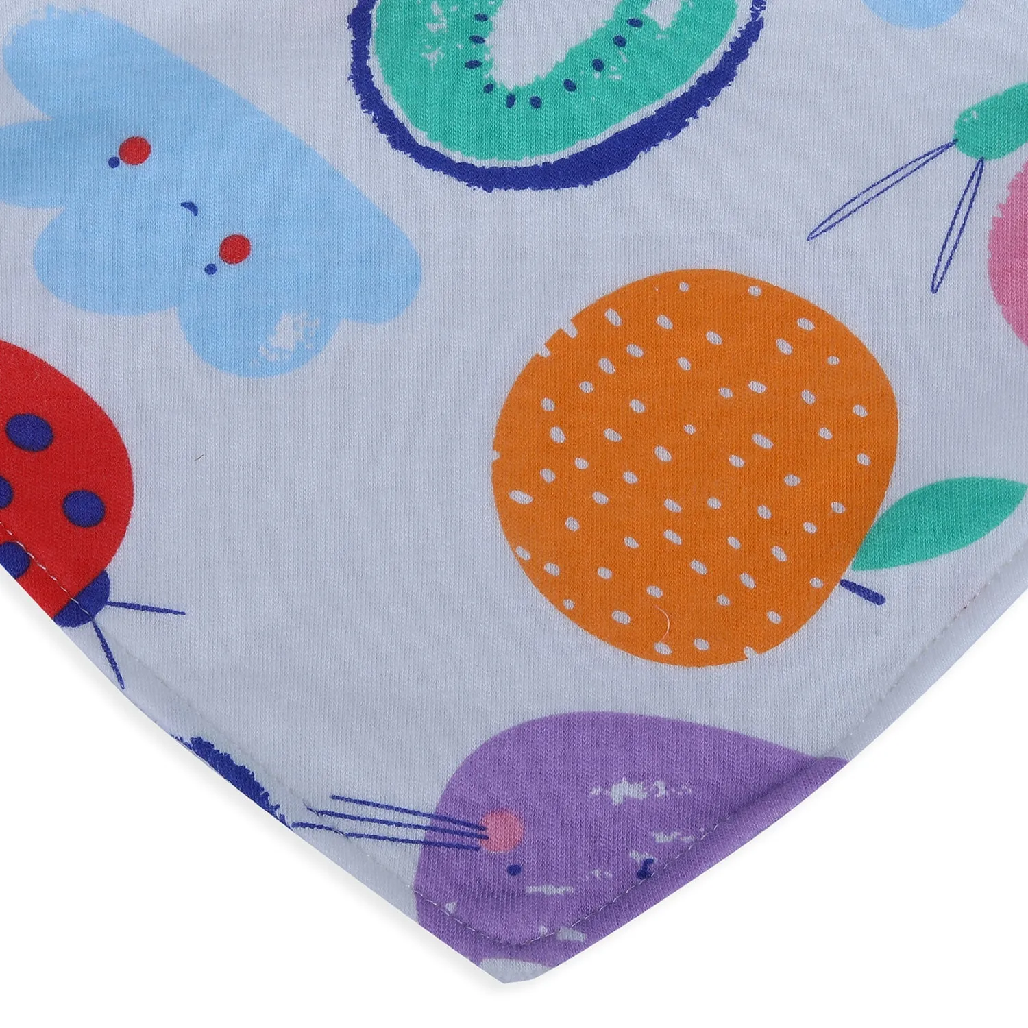 Baby Moo Just Like Mommy Daddy Cotton 3 Pack Bandana Bibs - Multicolour