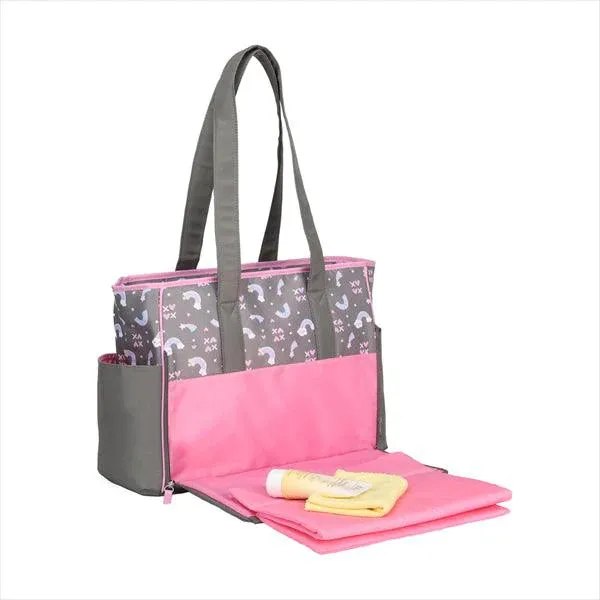 Babyboom Unicorn Zip Front Tote Diaper Bag