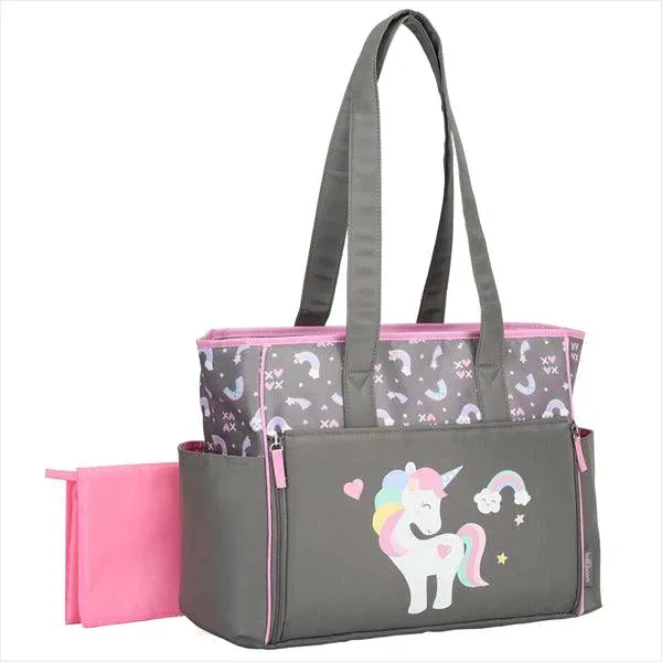 Babyboom Unicorn Zip Front Tote Diaper Bag