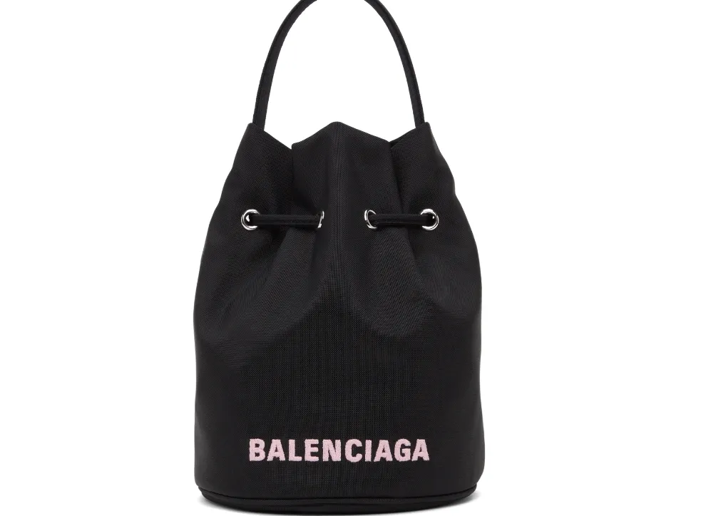 BALENCIAGA WHEEL XS DRAWSTRING BUCKET BAG