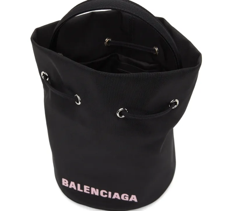 BALENCIAGA WHEEL XS DRAWSTRING BUCKET BAG