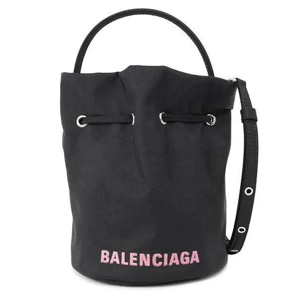 BALENCIAGA WHEEL XS DRAWSTRING BUCKET BAG