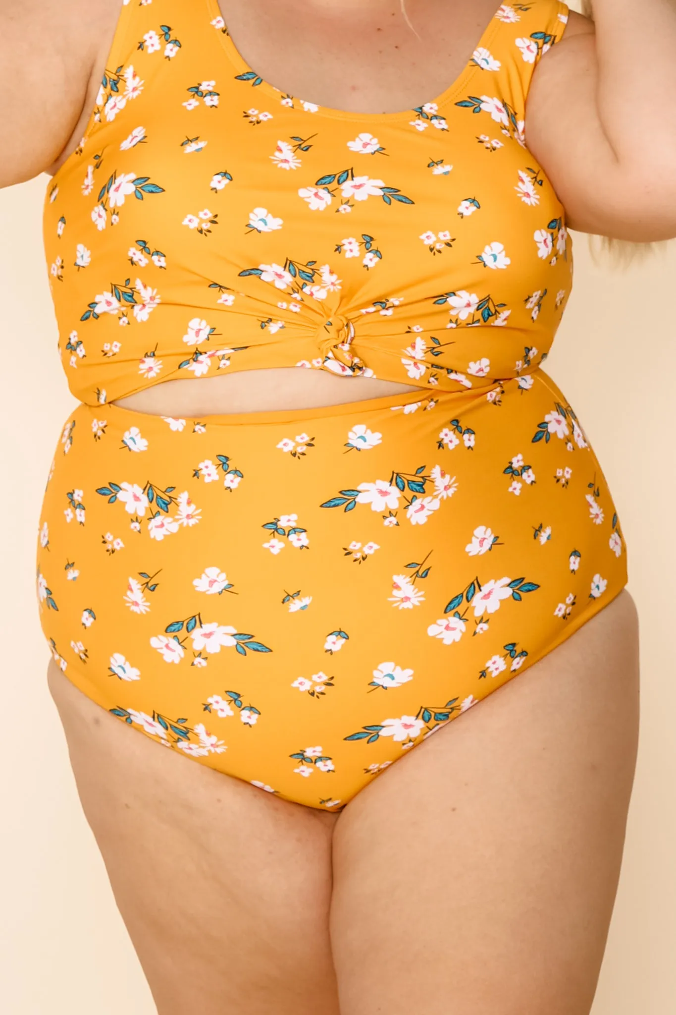 Bali Reversible Bottoms | Mango/Floral | Final Sale