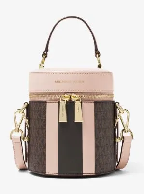 Bedford Travel Medium Logo Stripe Crossbody Bag