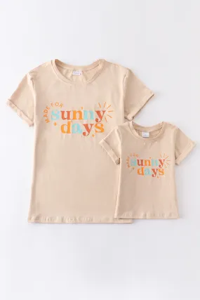 Beige "sunny days" top mommy&me