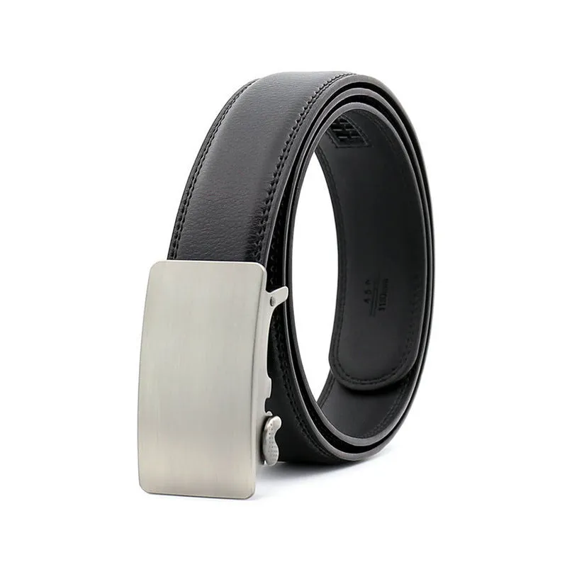 Belt Alloy Automatic Buckle Gift Belt  Suit Belt Casual Pure Pant Belt