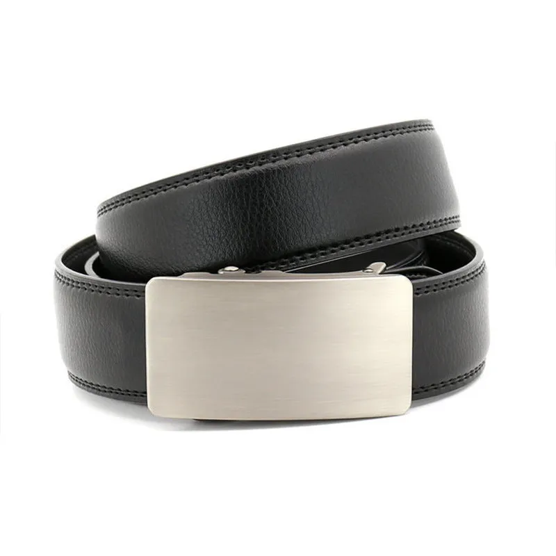 Belt Alloy Automatic Buckle Gift Belt  Suit Belt Casual Pure Pant Belt