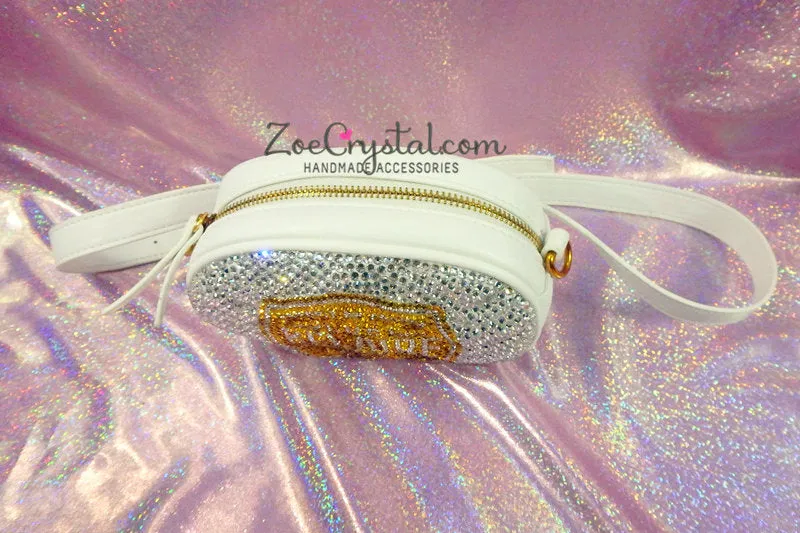 BELT BAG in Swarovski Rhinestones BLING with Your Favorite Logo- Nba Nfl  Mlb : Fanny Pack, Waist Bag, Hip Bag, Travel Pouch, Hands Free Bag