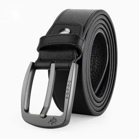 Belt Men Leather Pin Buckle Men's Belt Men First Layer Pure Cattlehide Pant Belt