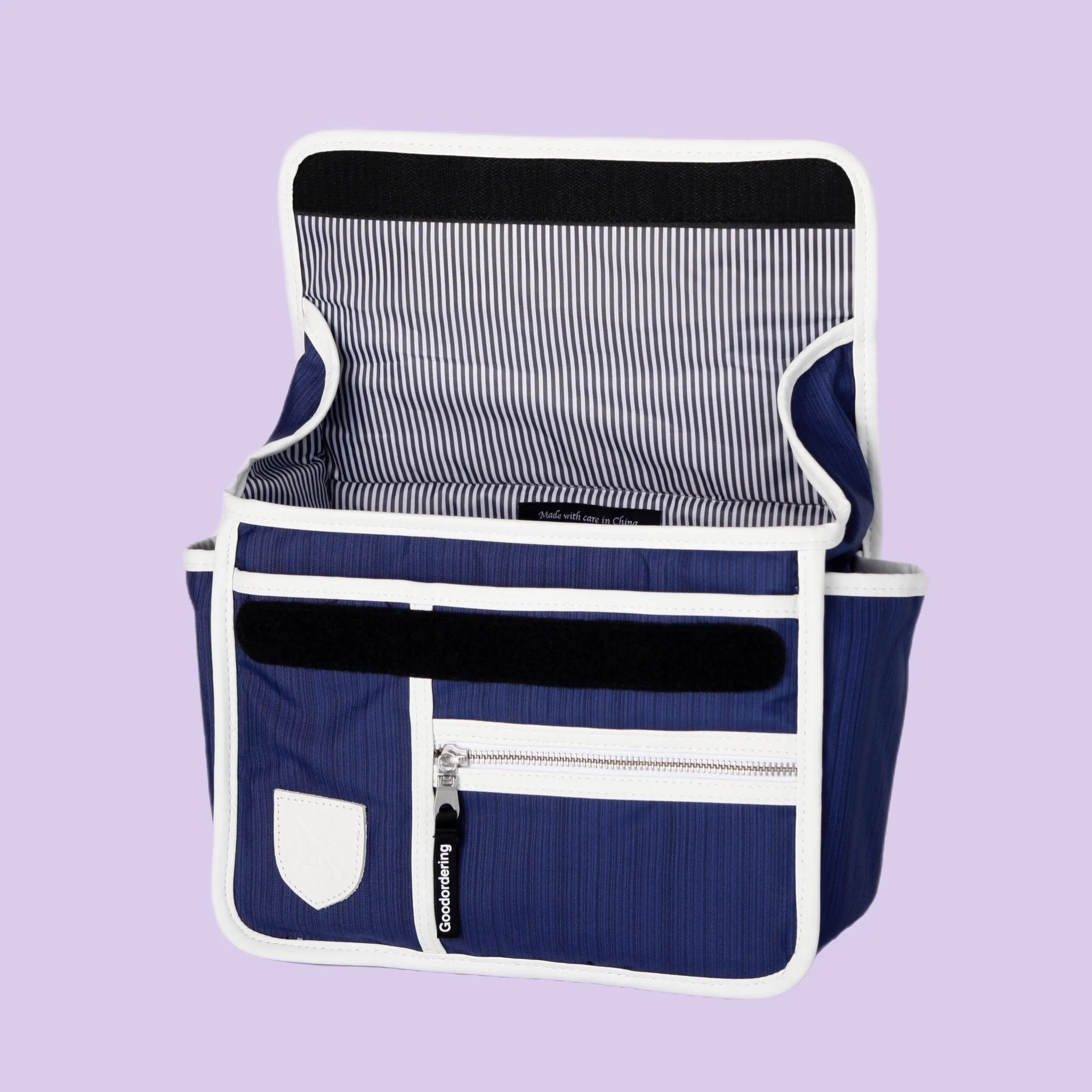 Bike Handlebar Bag satchel classic navy blue