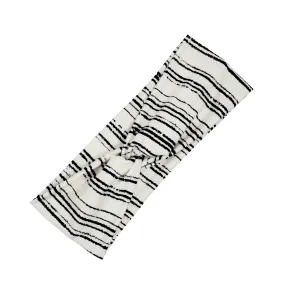 Black & White Stripe Twist Headband