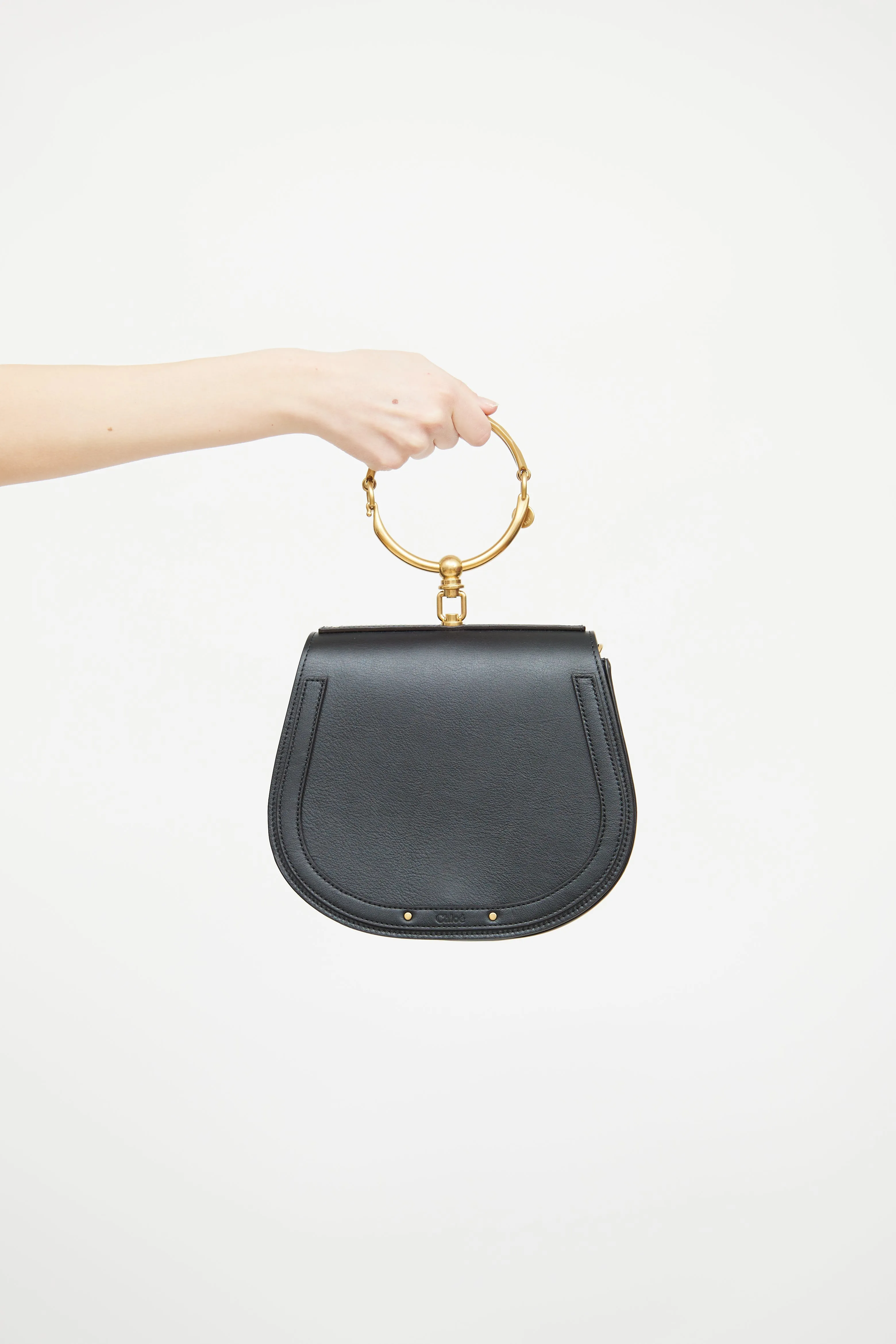 Black Leather Nile Crossbody