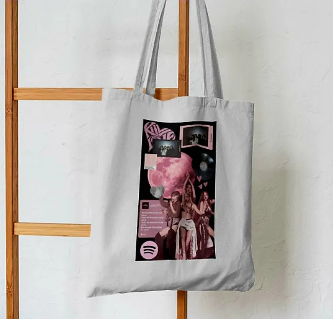 BLACKPINK Black & Pink Chic Kpop Tote Bag