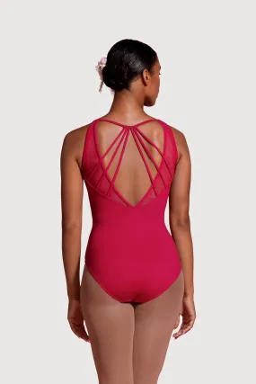 Bloch Saville Deep V Mesh Back Womens Camisole Leotard LM52178