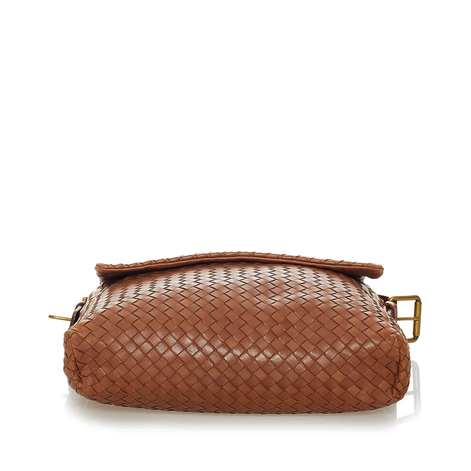 Bottega Veneta Intrecciato Leather Crossbody Bag (SHG-28321)