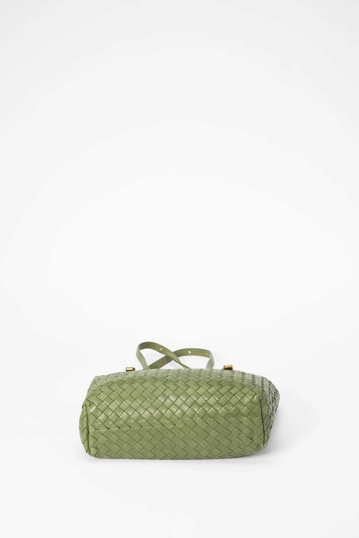 Bottega Veneta Intrecciato Leather Tote - Green