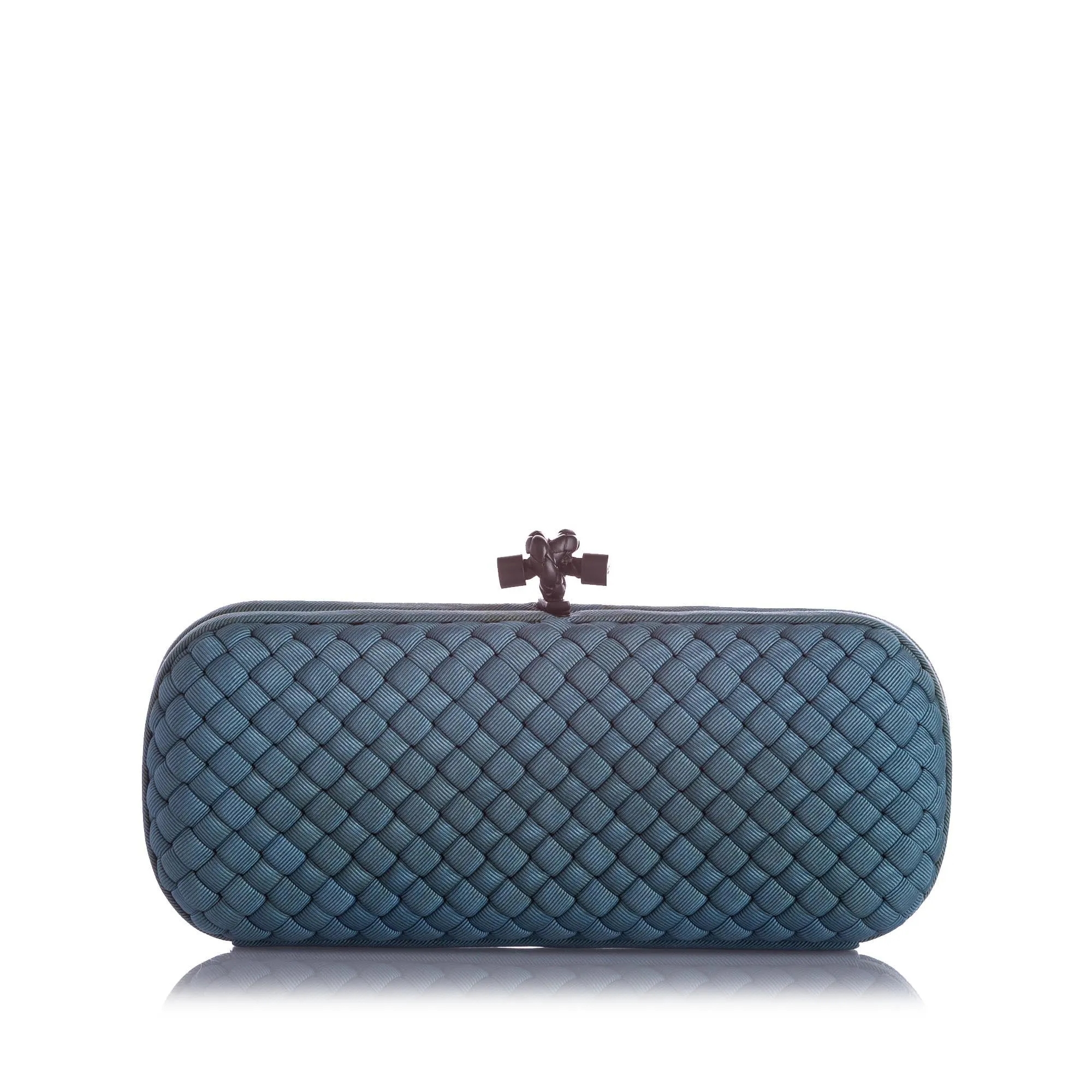 Bottega Veneta Knot Silk Clutch Bag (SHG-22721)