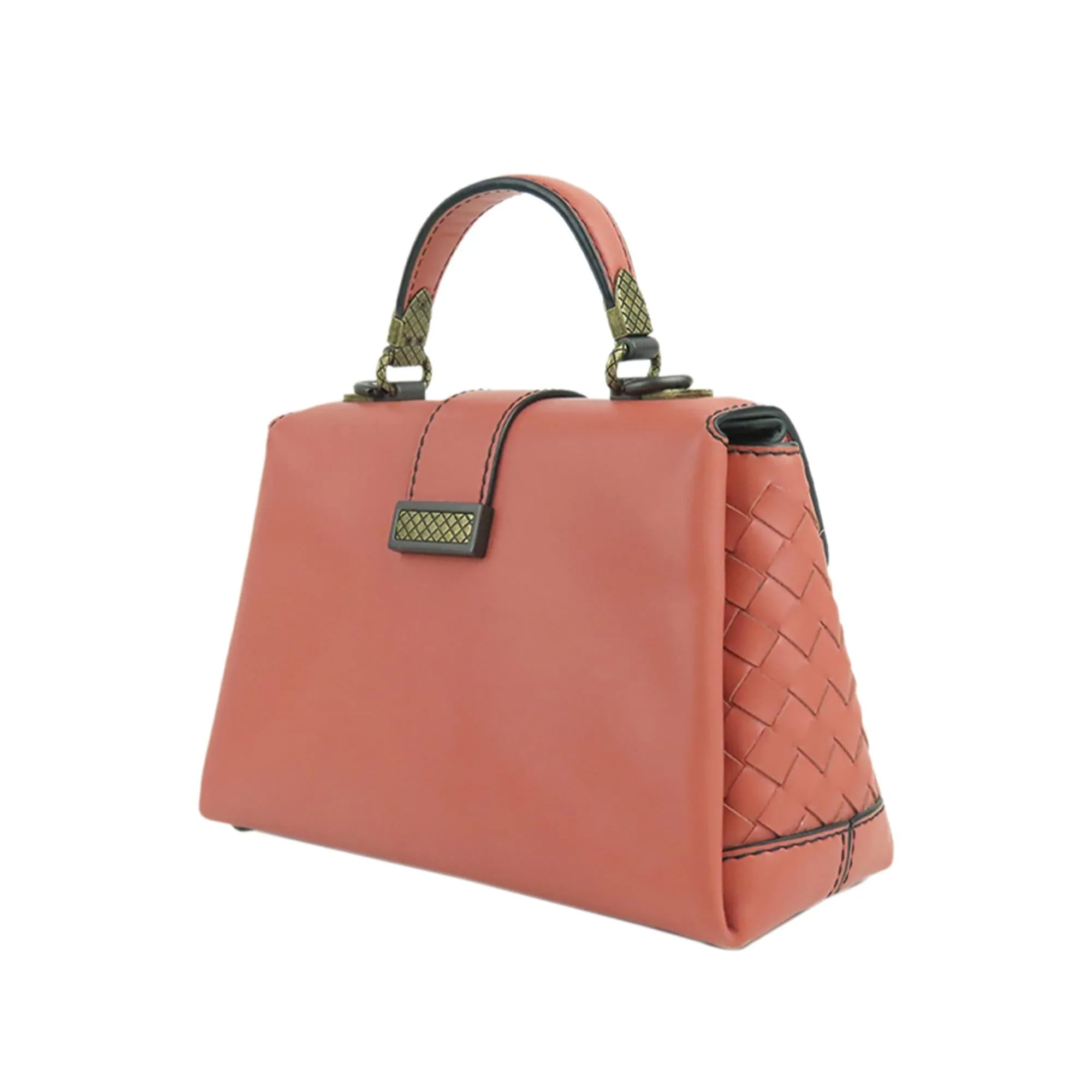 Bottega Veneta Piazza Leather Satchel (SHG-36213)