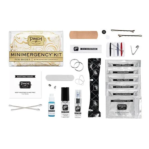 BRIDE MINIMERGENCY KIT - WHITE/GOLD SWIRL