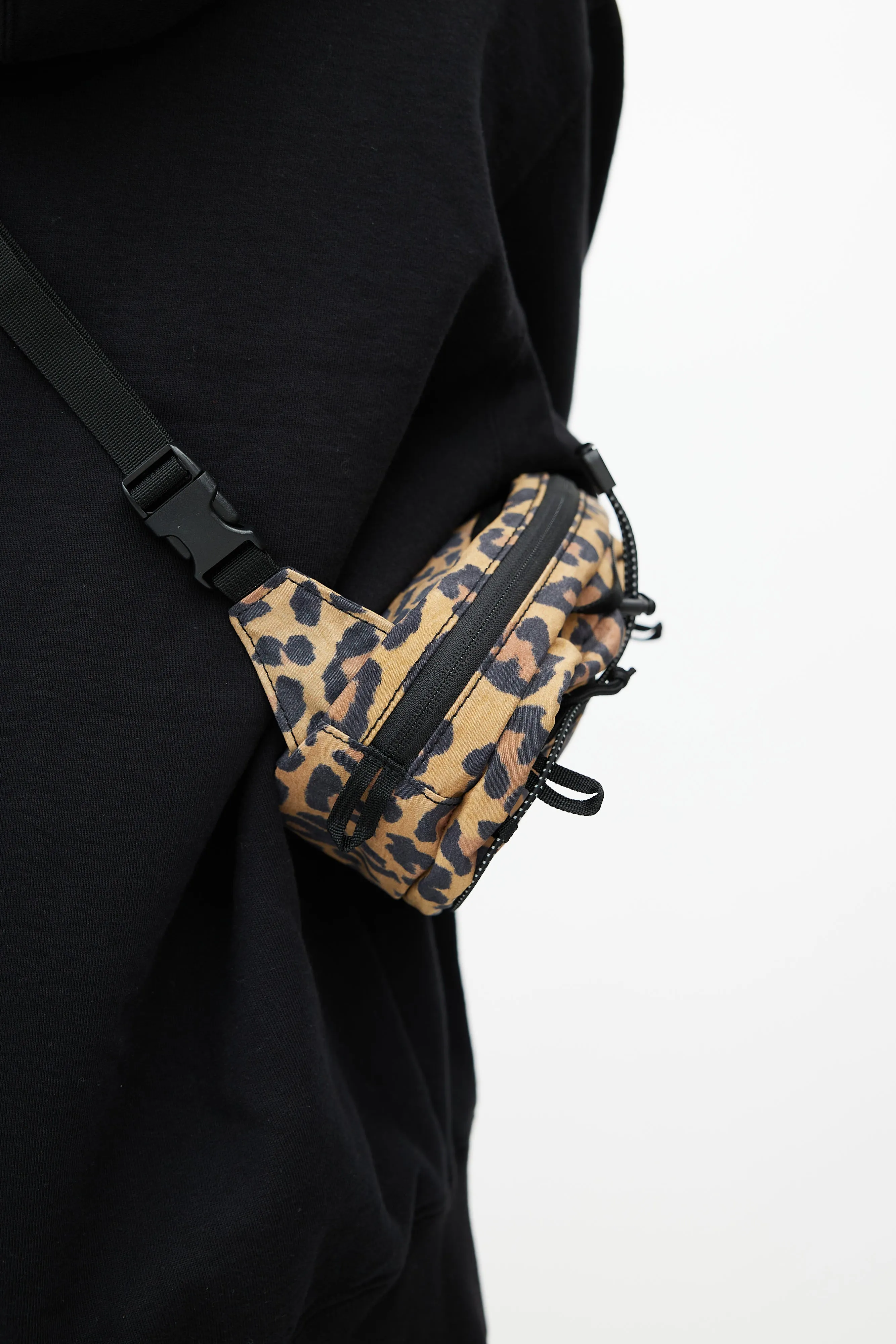 Brown & Black Print Waist Bag