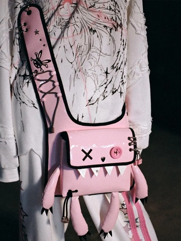 Bunny Monster Patent Leather Two-use Bag【s0000004811】