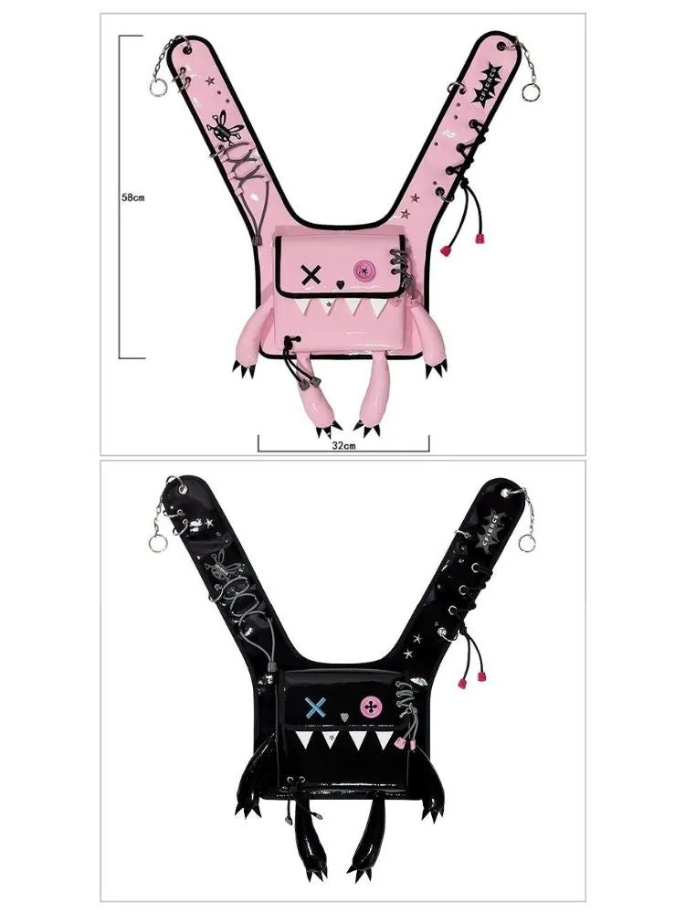 Bunny Monster Patent Leather Two-use Bag【s0000004811】