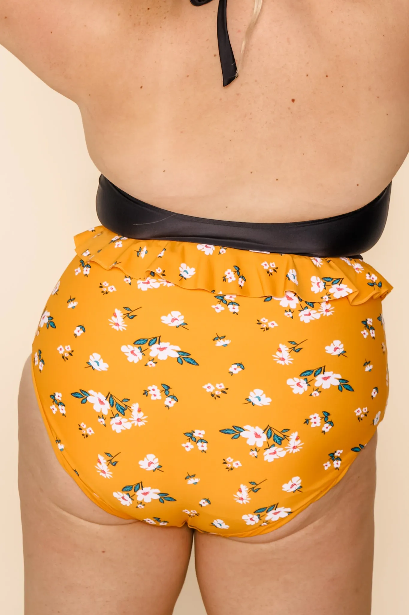 Cabana Reversible Bottoms | Mango/Floral | Final Sale