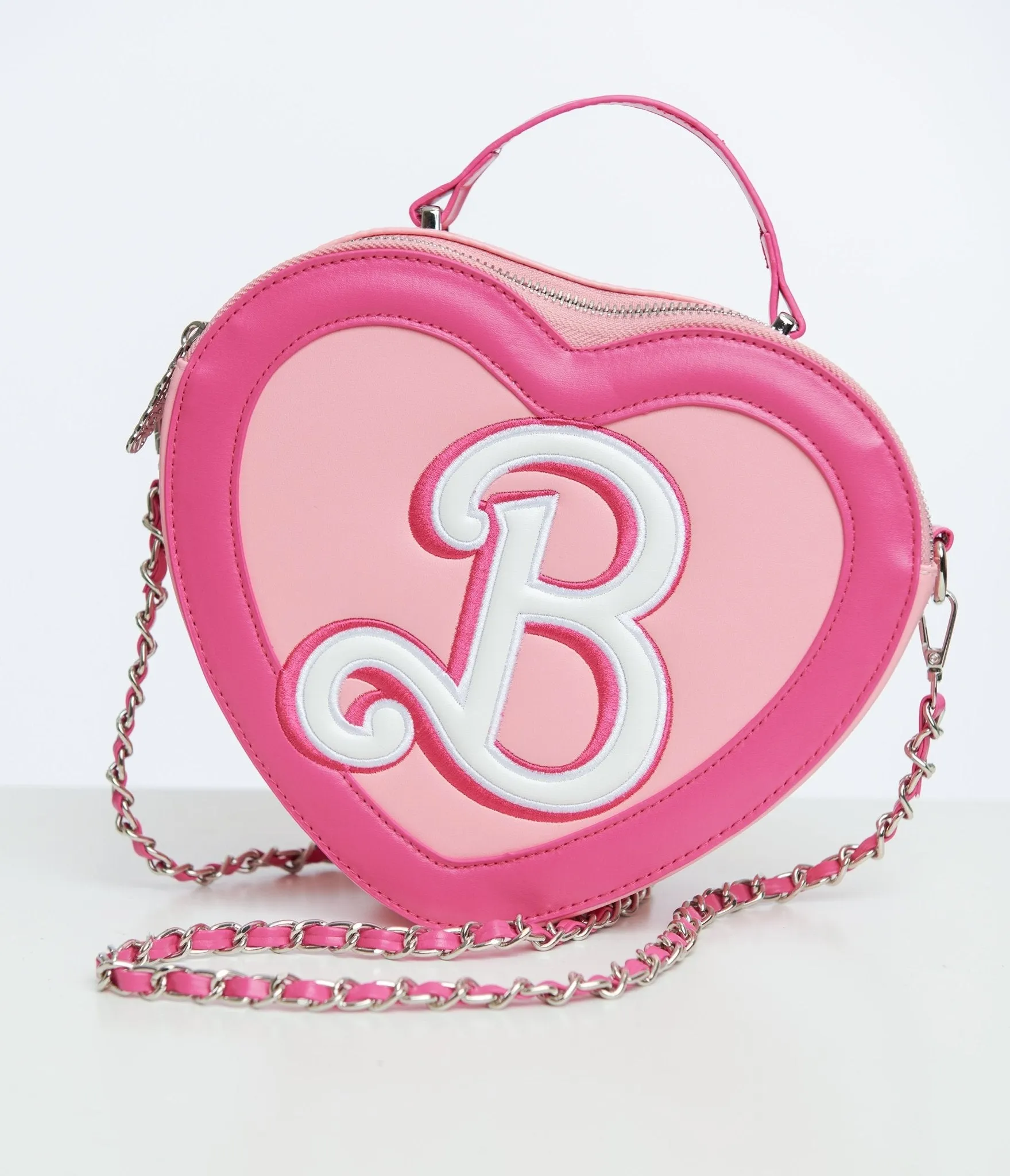 Cakeworthy Pink Barbie "B" Crossbody Bag