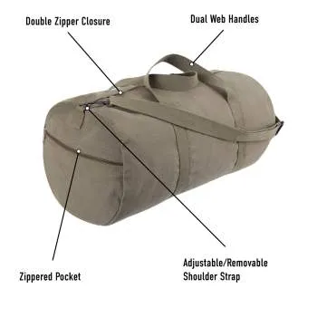 Canvas Shoulder Duffle Bag