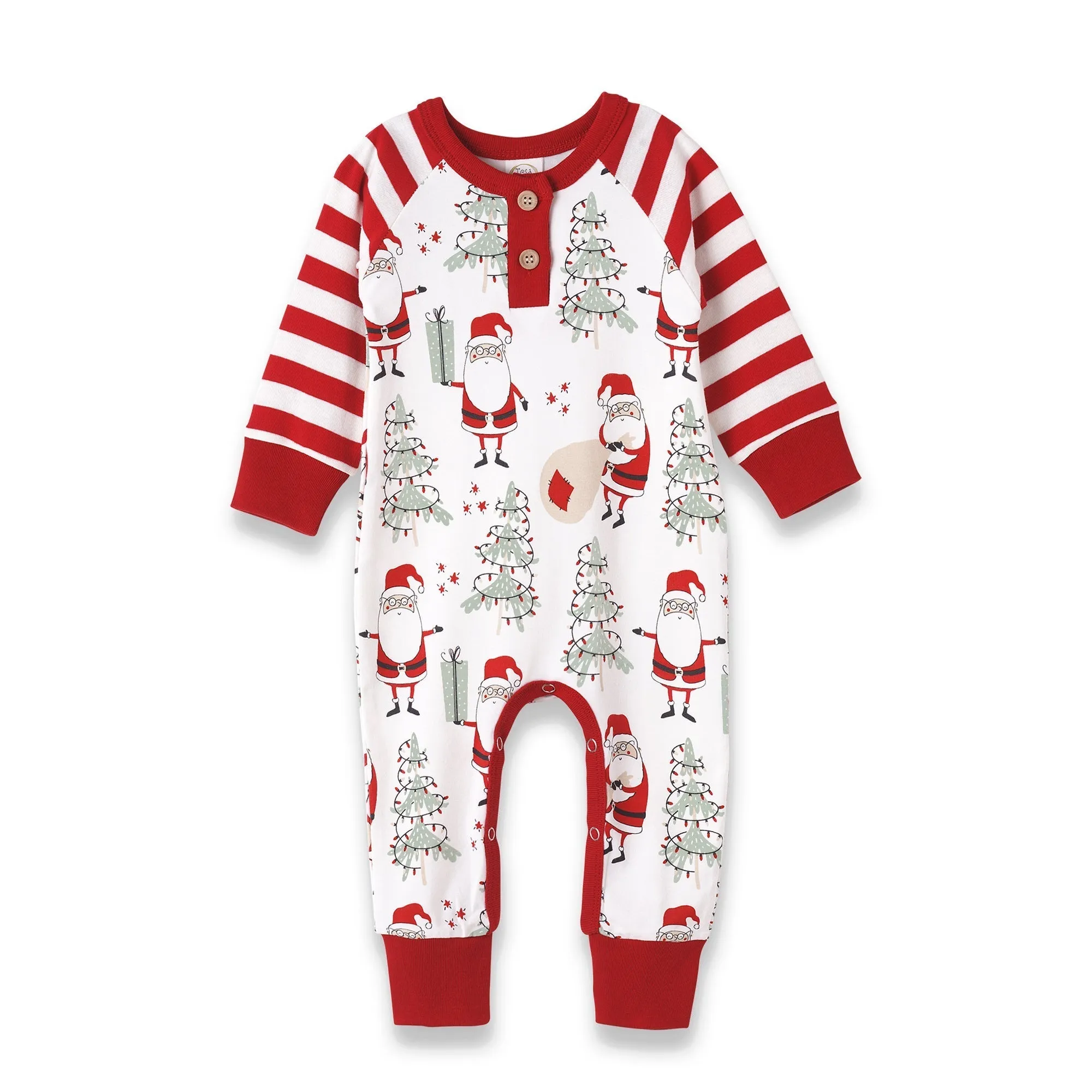 Christmas Santa Bamboo Cotton Romper