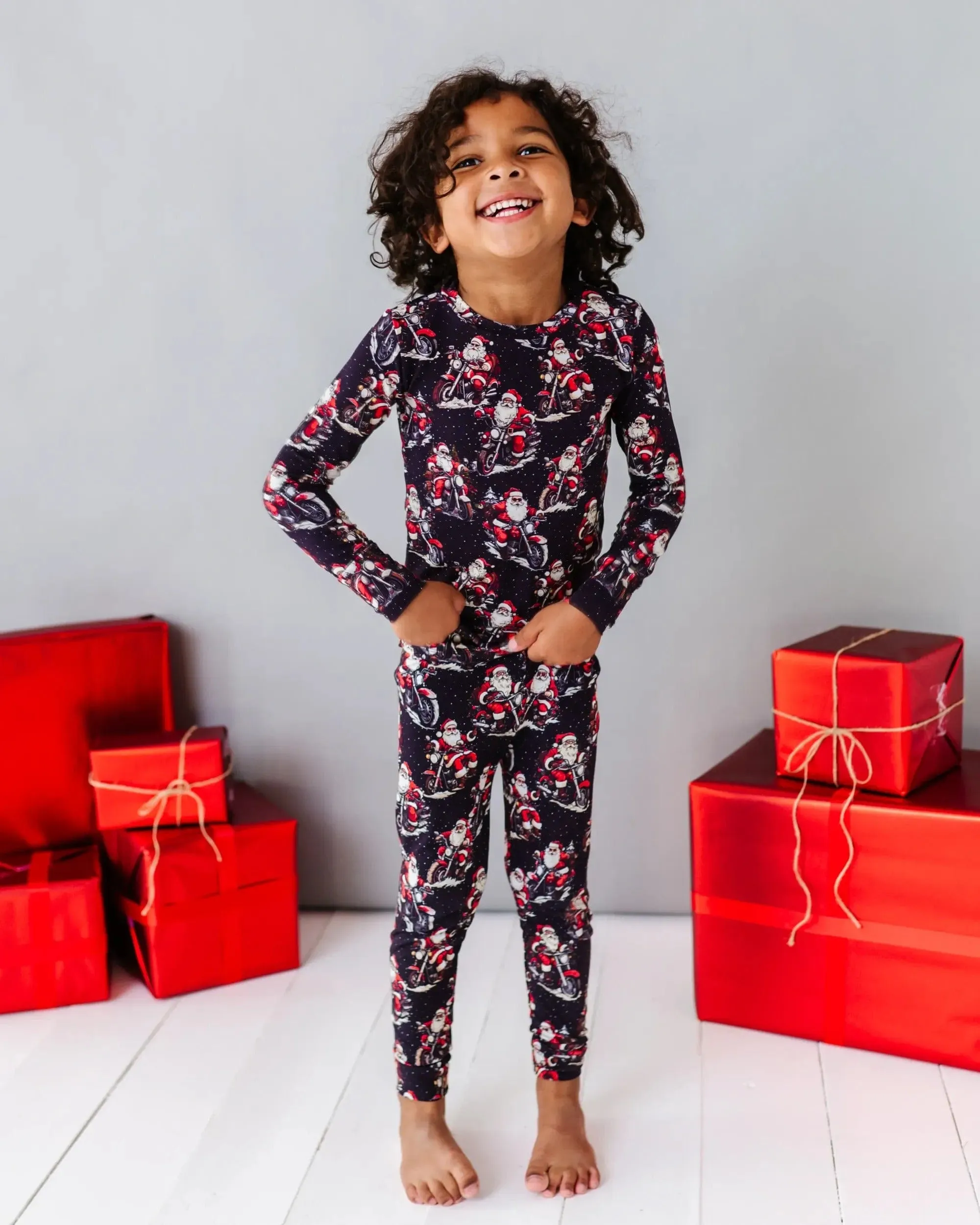 Clausin' Trouble Two-Piece Pajama Set